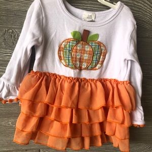 Girls fall dress. 6-12 months on tag.